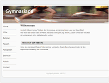 Tablet Screenshot of gymnasiade.ch